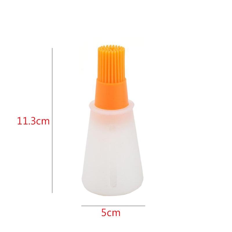 Portable Silicone Oil Bottle with Brush