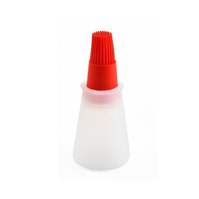 Portable Silicone Oil Bottle with Brush