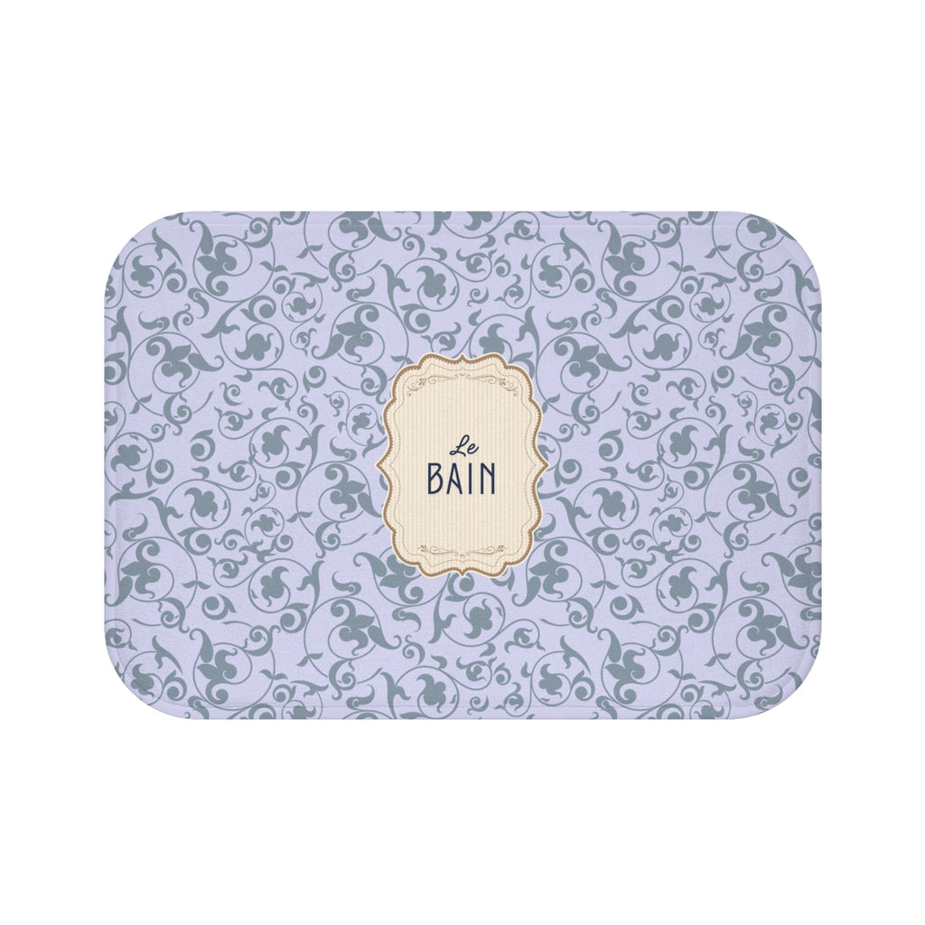 Le Bain LILAC Floral Bath Mat | Elegant French Bathroom Decor