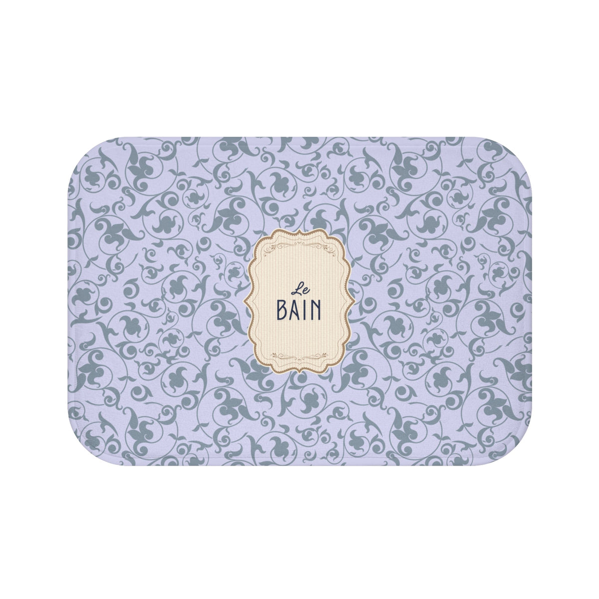 Le Bain LILAC Floral Bath Mat | Elegant French Bathroom Decor