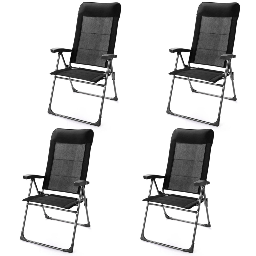 2 Pcs Portable Patio Folding Dining Chairs