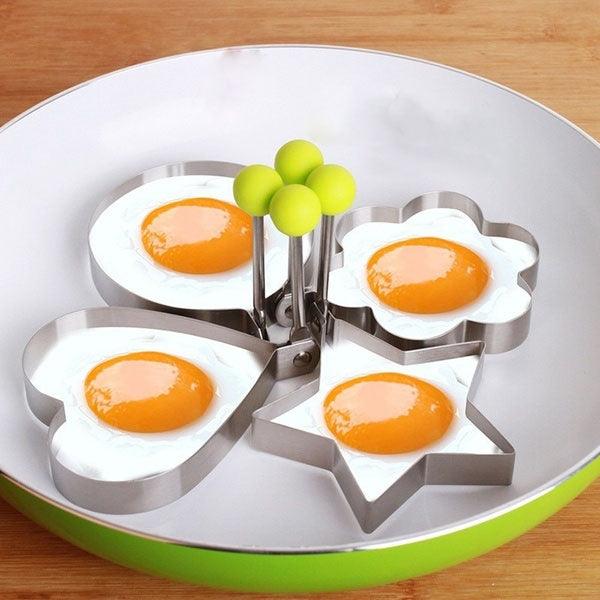 4 Style Stainless Steel Egg Shaper Pancake Mold