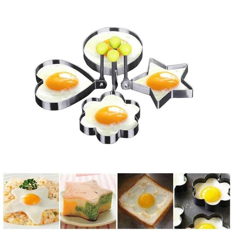 4 Style Stainless Steel Egg Shaper Pancake Mold