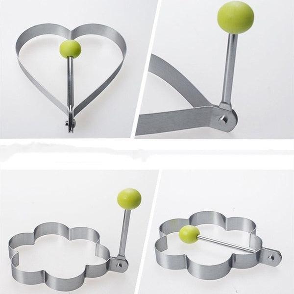 4 Style Stainless Steel Egg Shaper Pancake Mold