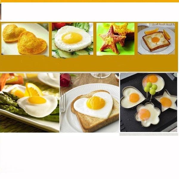 4 Style Stainless Steel Egg Shaper Pancake Mold