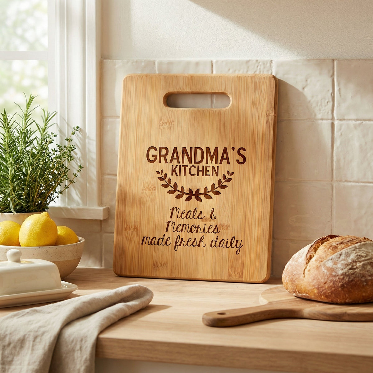 Grandma's Kitchen Cutting Board - Personalized