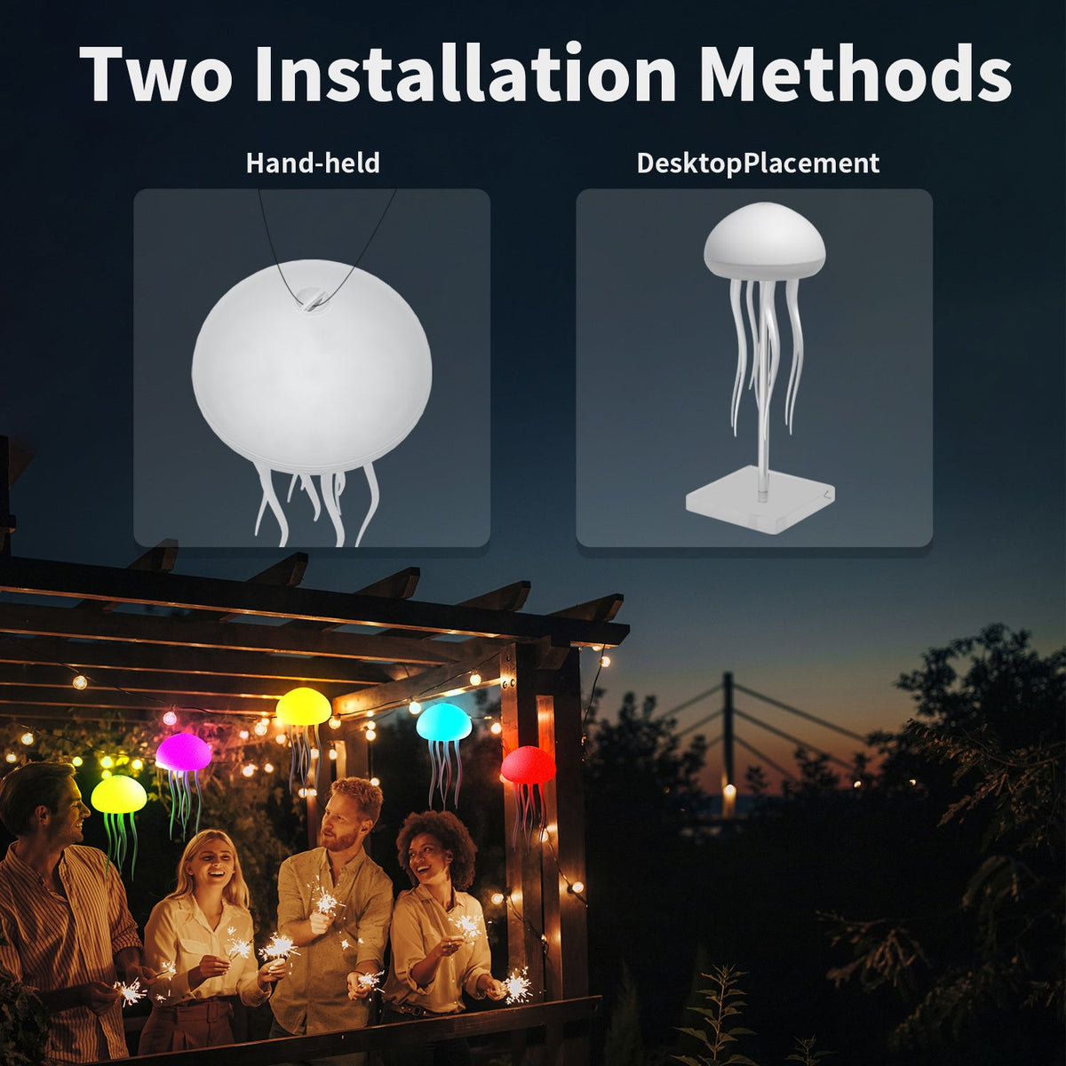 LED Jellyfish Lamp