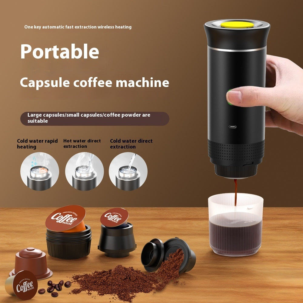 Travel Handy 3 In 1 Espresso Coffee Maker Machine