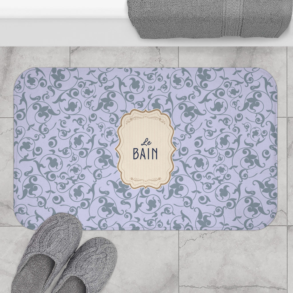 Le Bain LILAC Floral Bath Mat | Elegant French Bathroom Decor