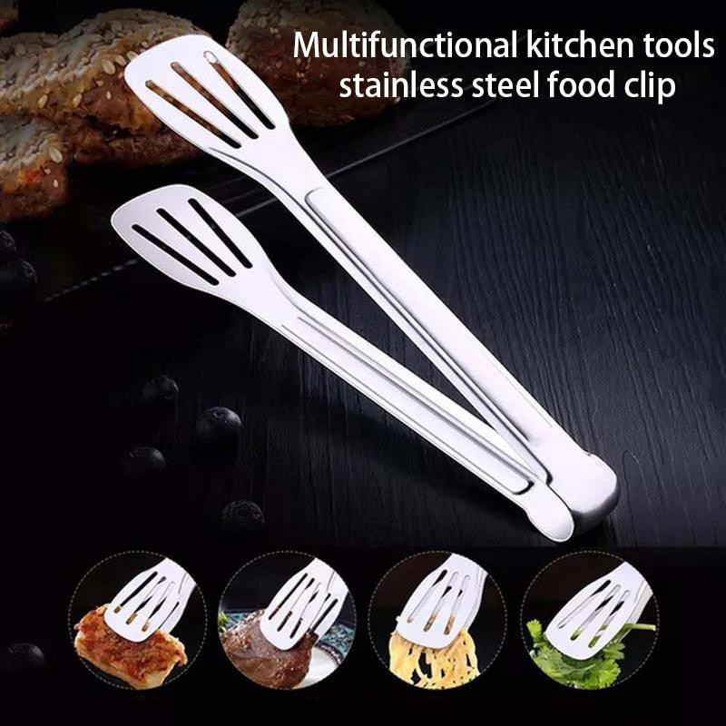 7/9/12inch  Stainless Steel Kitchen Tongs