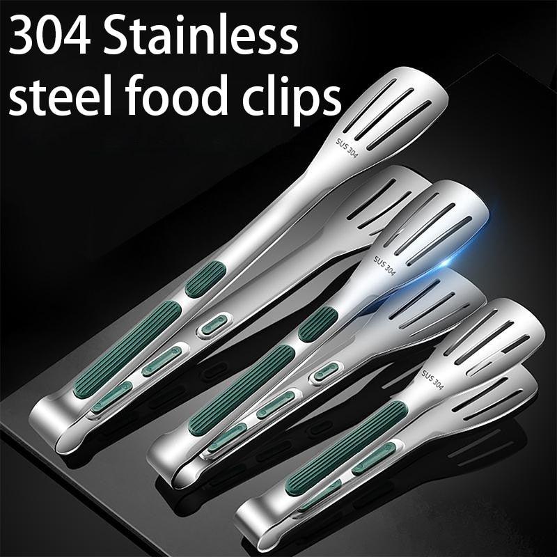 7/9/12inch  Stainless Steel Kitchen Tongs