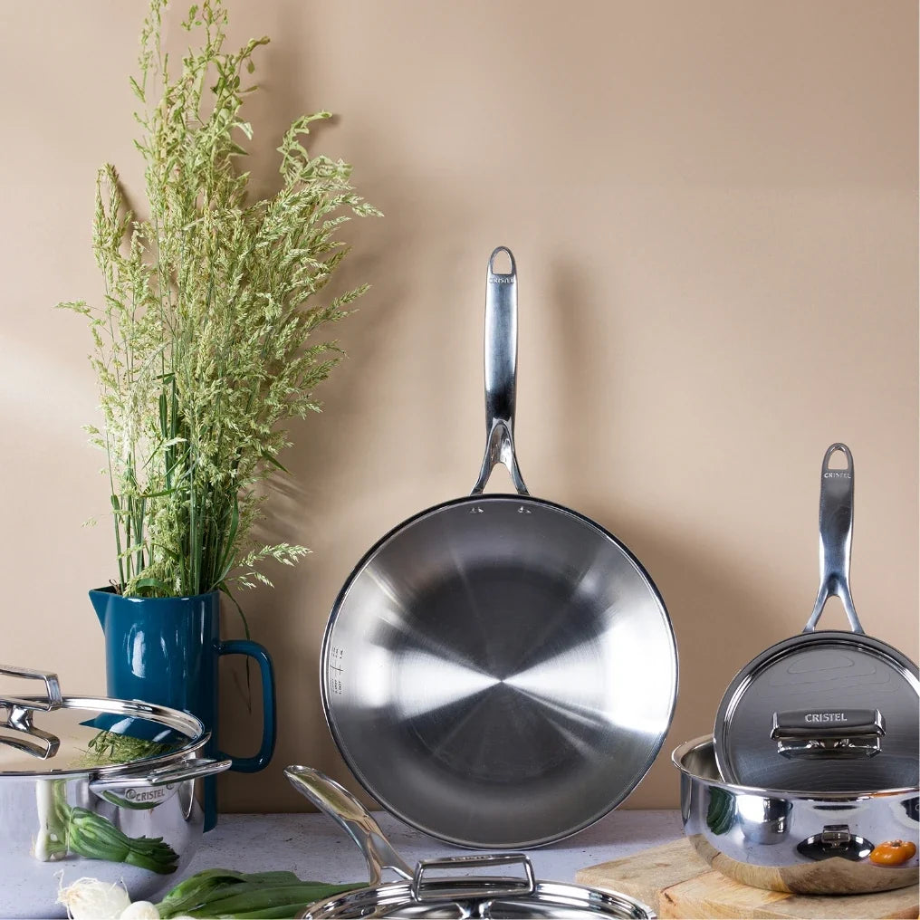 Stainless steel Castel'Pro® 8-Piece Cookware Set