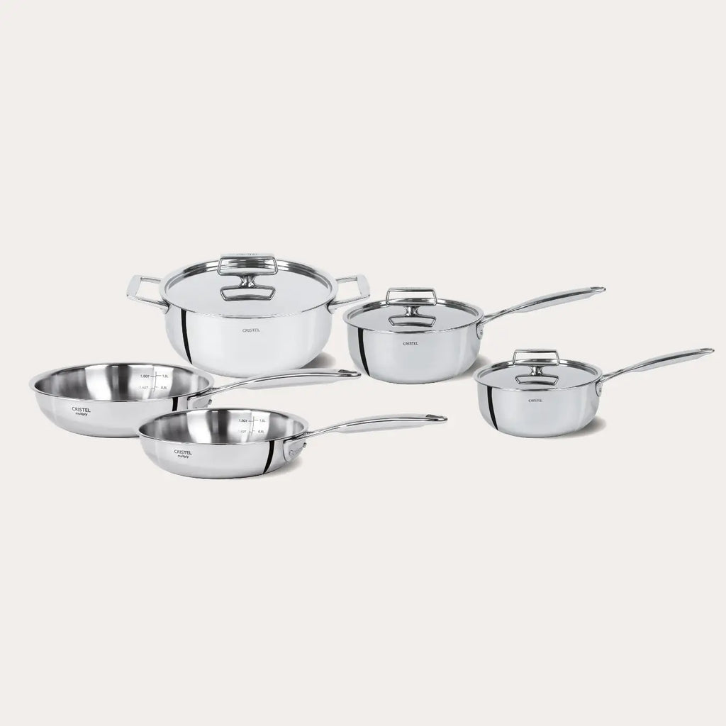 Stainless steel Castel'Pro® 8-Piece Cookware Set