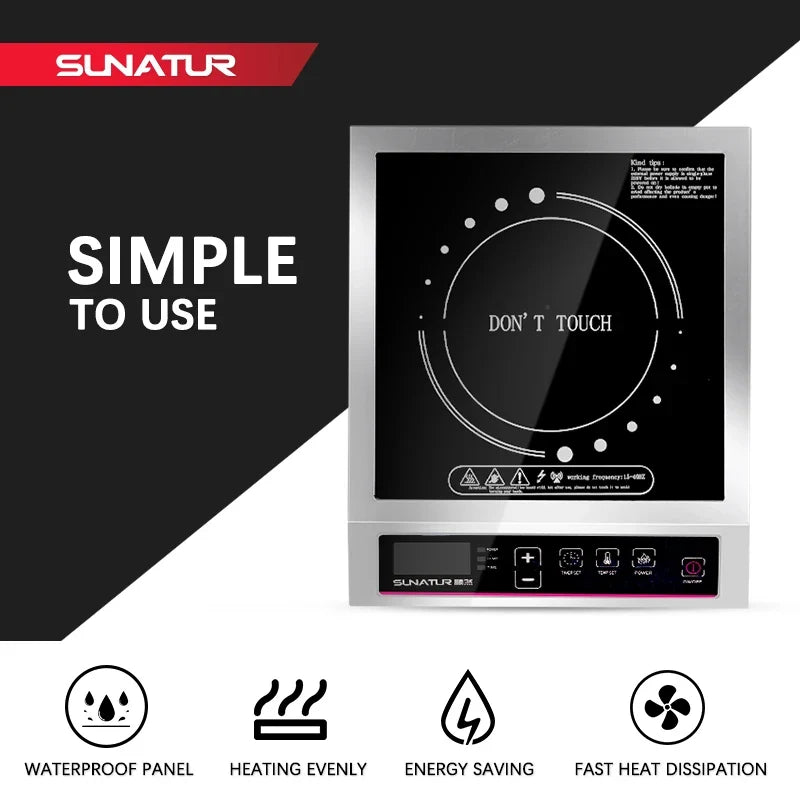 SUNATUR 3500w Single induction cooktop