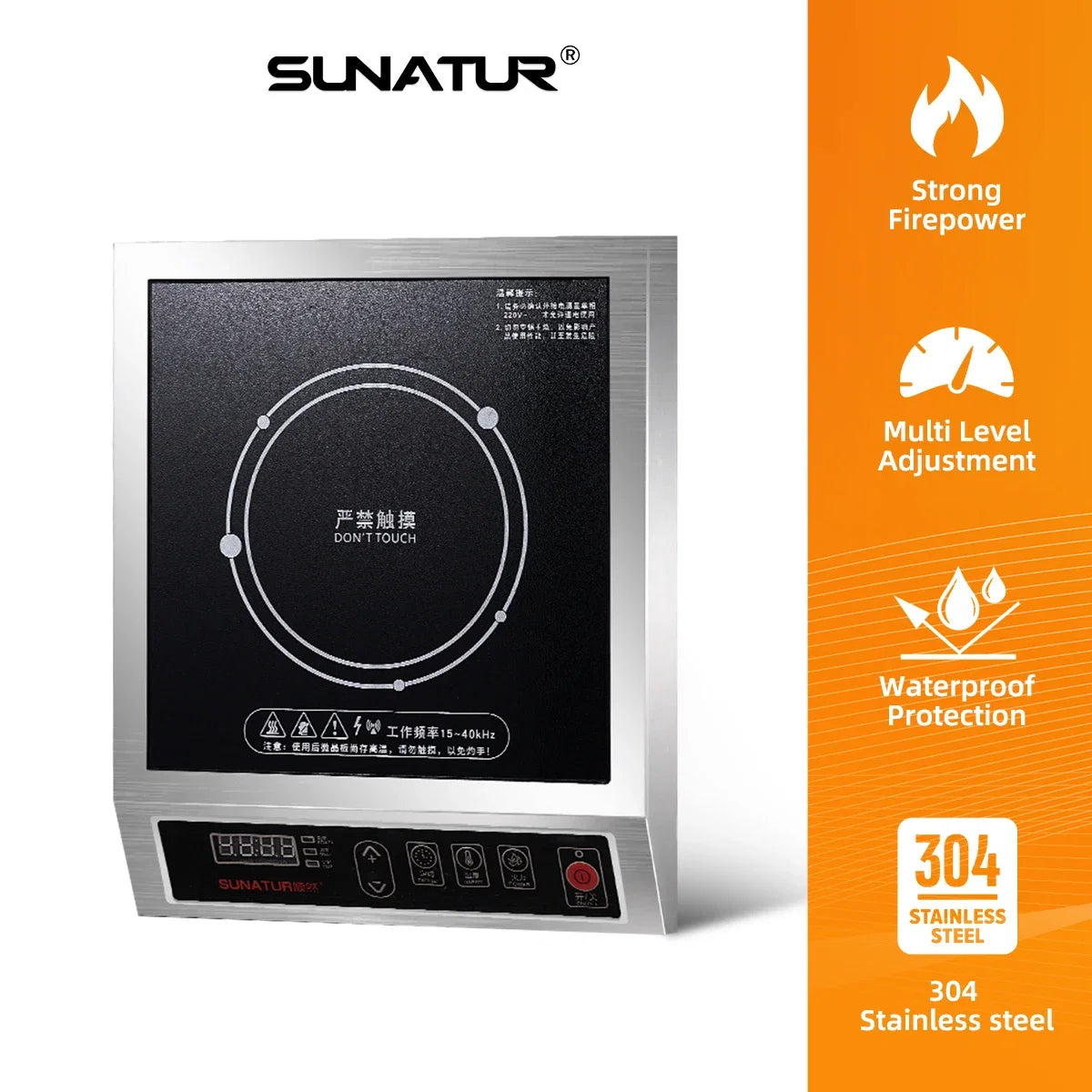 SUNATUR 3500w Single induction cooktop