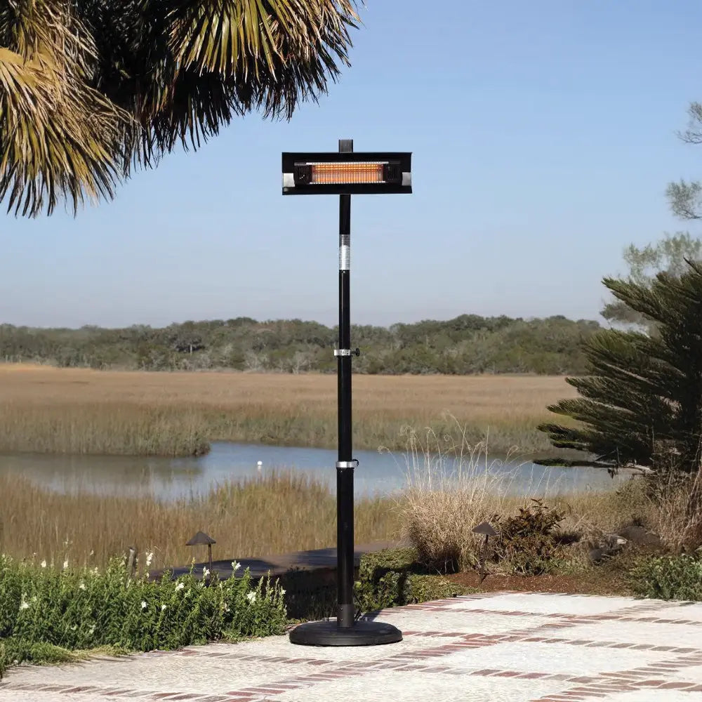 Black Powder Coated Steel Patio Heater