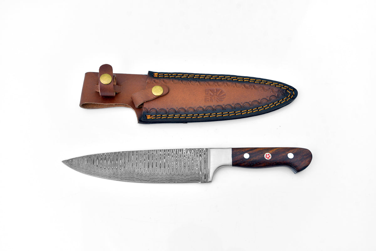 Damascus  8 1/2 in. Chef Knife