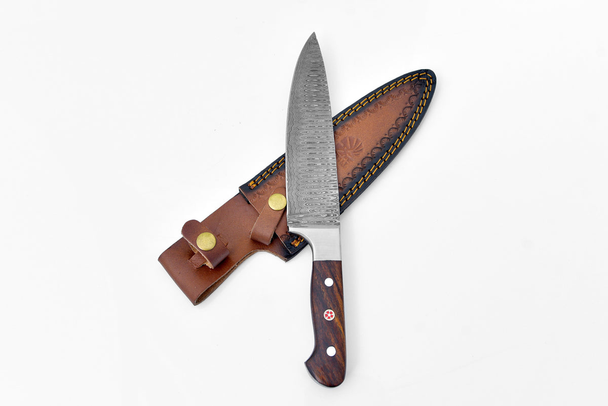 Damascus  8 1/2 in. Chef Knife