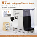 20 Bar Compact Stainless Steel Coffee Maker with Milk Frother