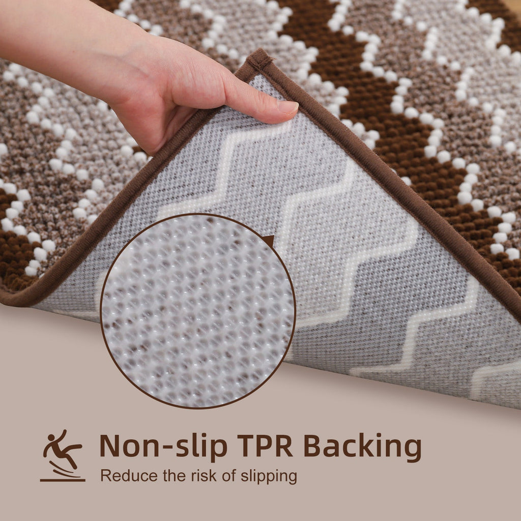 Kasentex Soft Absorbent Bath Rug - Plush Bathroom Mat