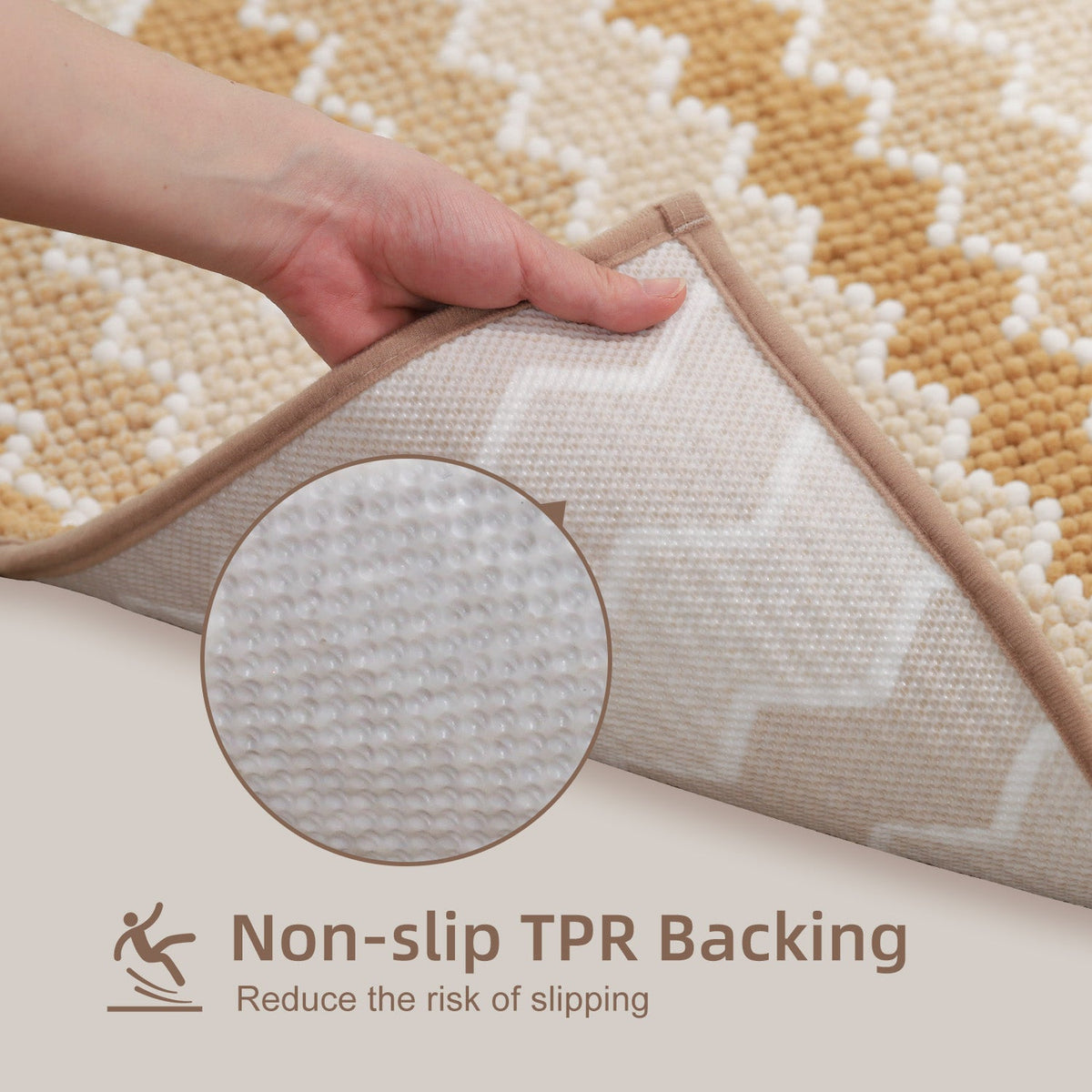 Kasentex Soft Absorbent Bath Rug - Plush Bathroom Mat