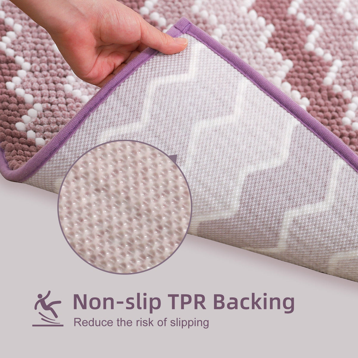 Kasentex Soft Absorbent Bath Rug - Plush Bathroom Mat