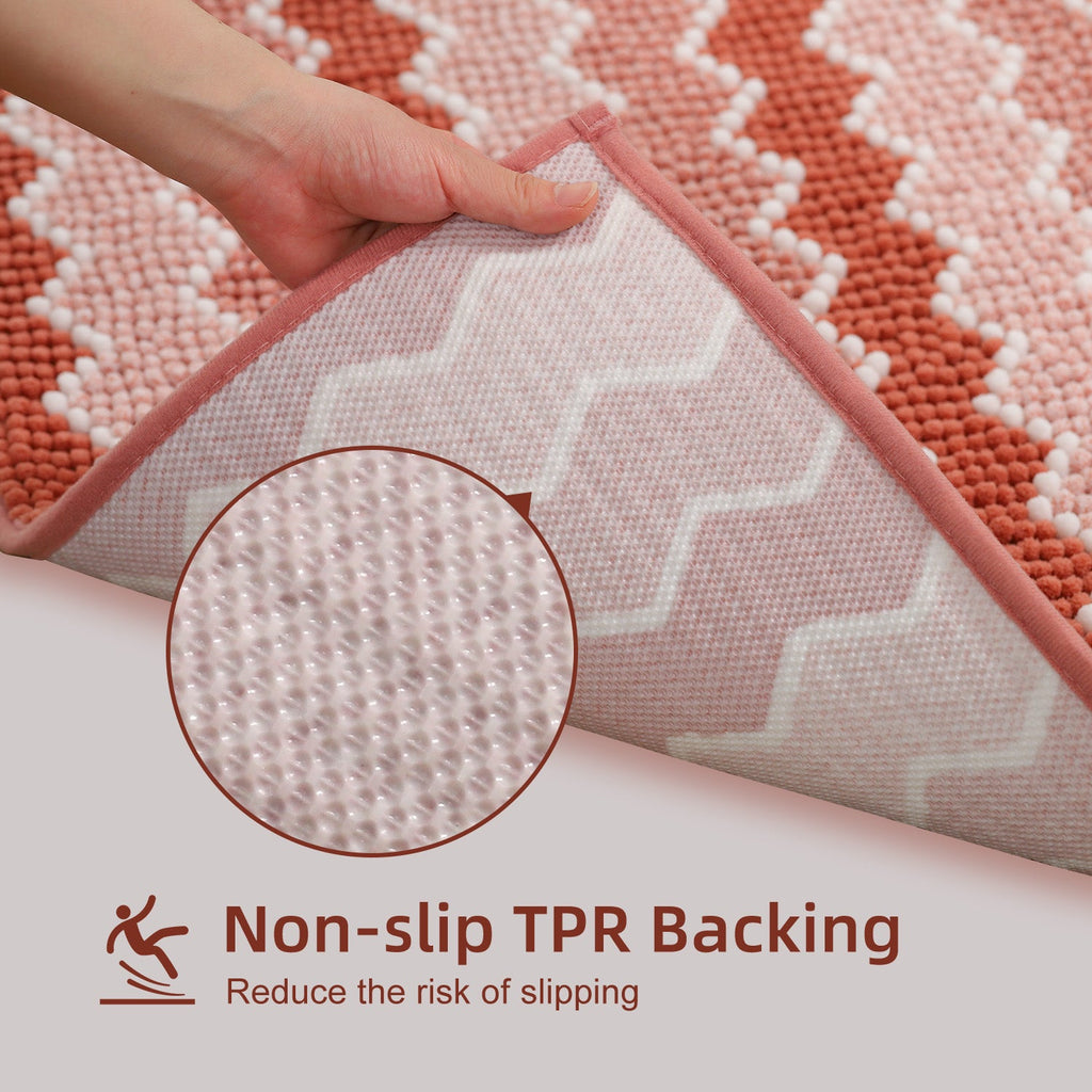 Kasentex Soft Absorbent Bath Rug - Plush Bathroom Mat
