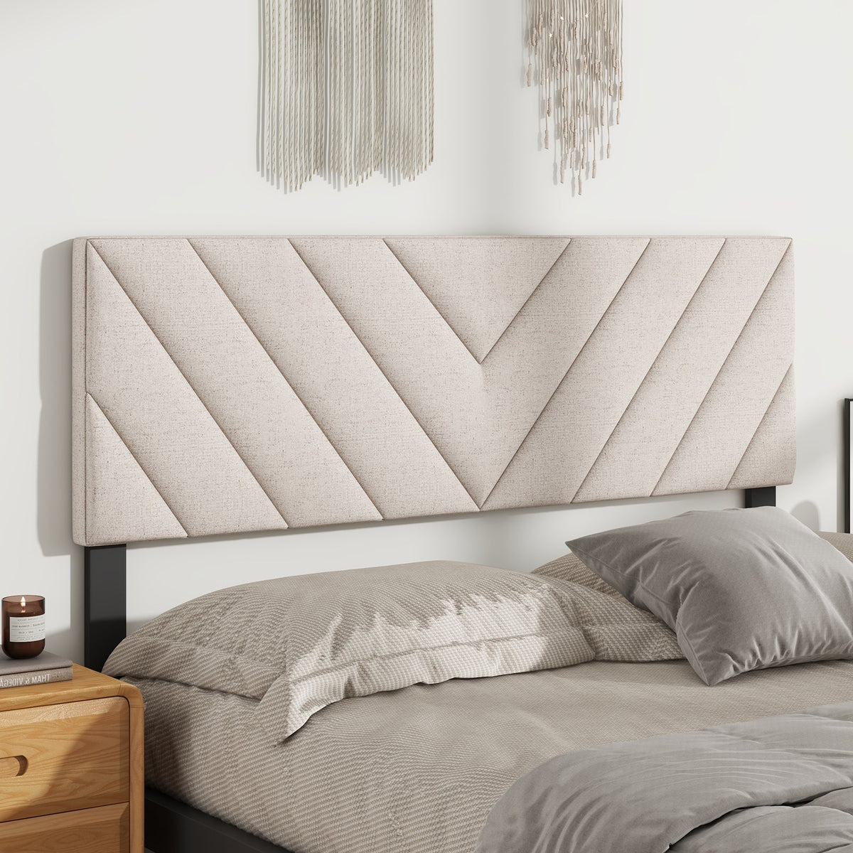 Linen Upholstered Headboard Full/Queen