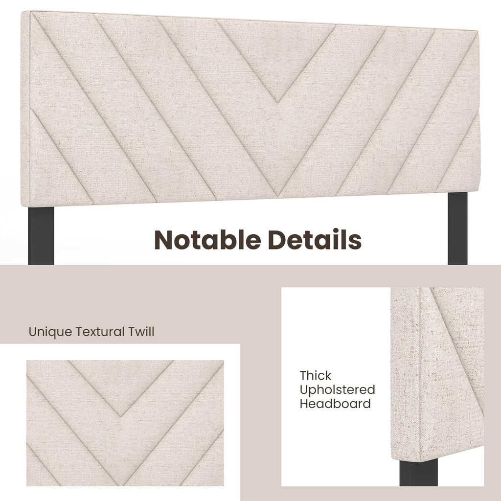 Linen Upholstered Headboard Full/Queen