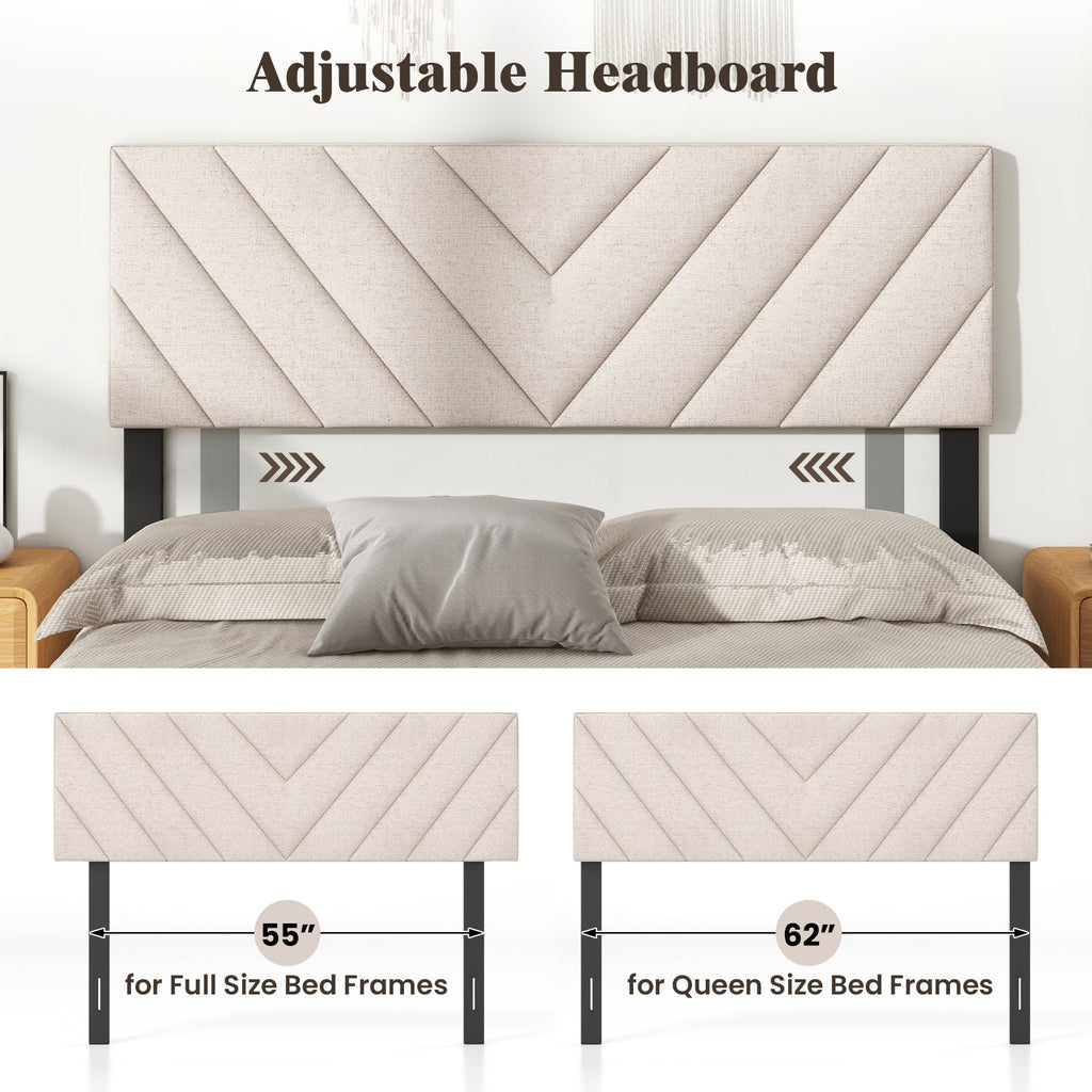 Linen Upholstered Headboard Full/Queen