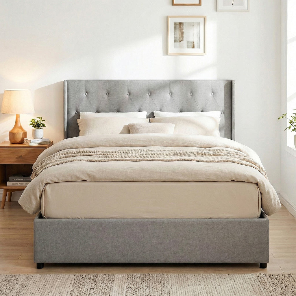 Queen Size Lift-up Storage Bed
