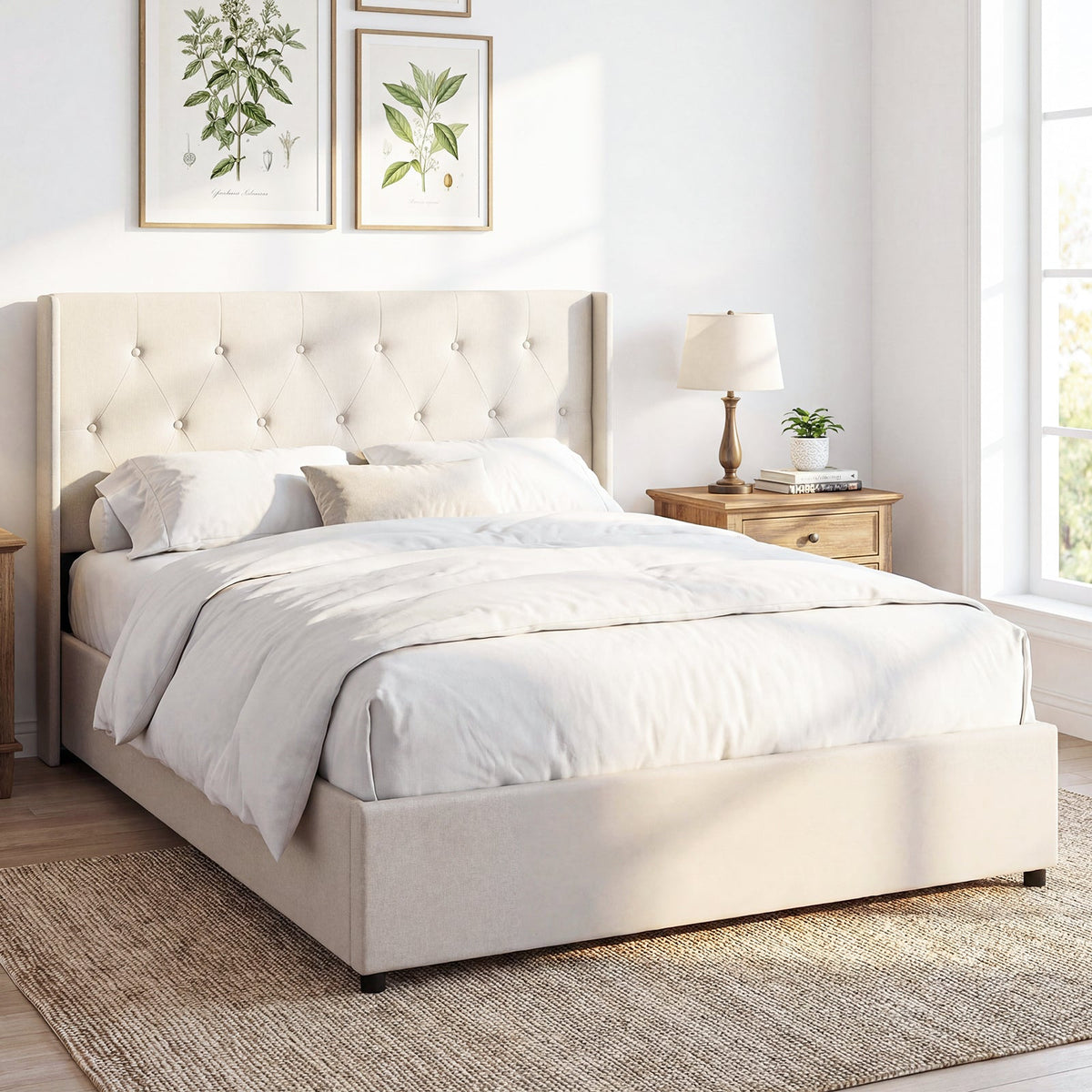 Queen Size Lift-up Storage Bed
