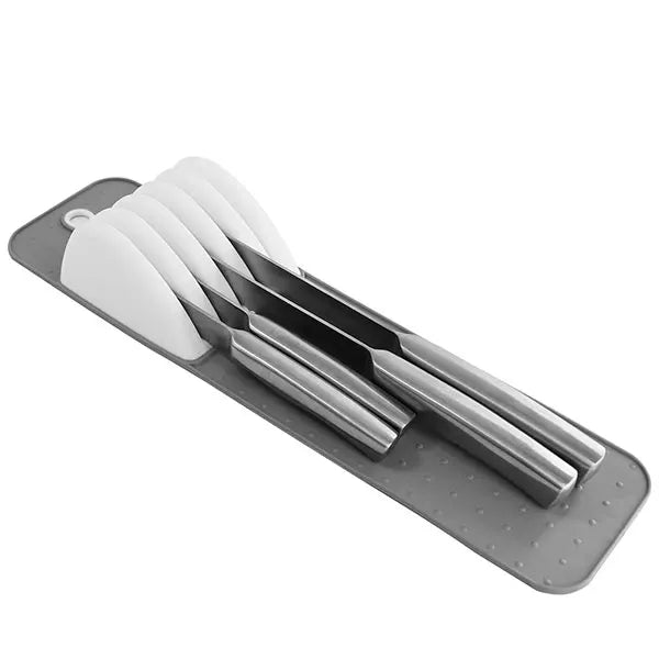 Large Knife Mat Non-Slip Drawer Organizer