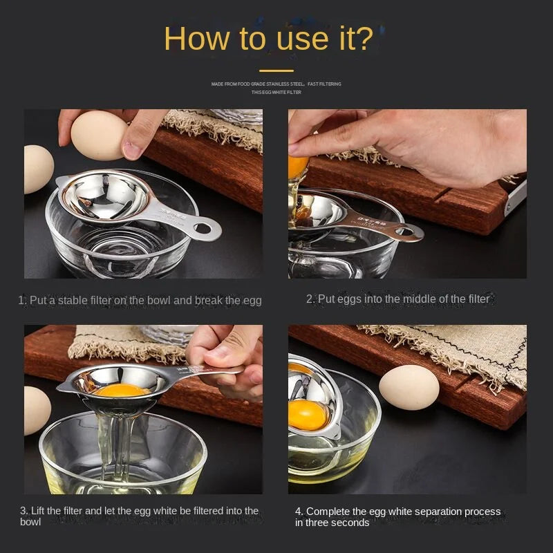 Stainless Steel Egg Yolk Separator