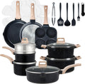 25-Piece Nonstick Cookware Set, Induction Compatible