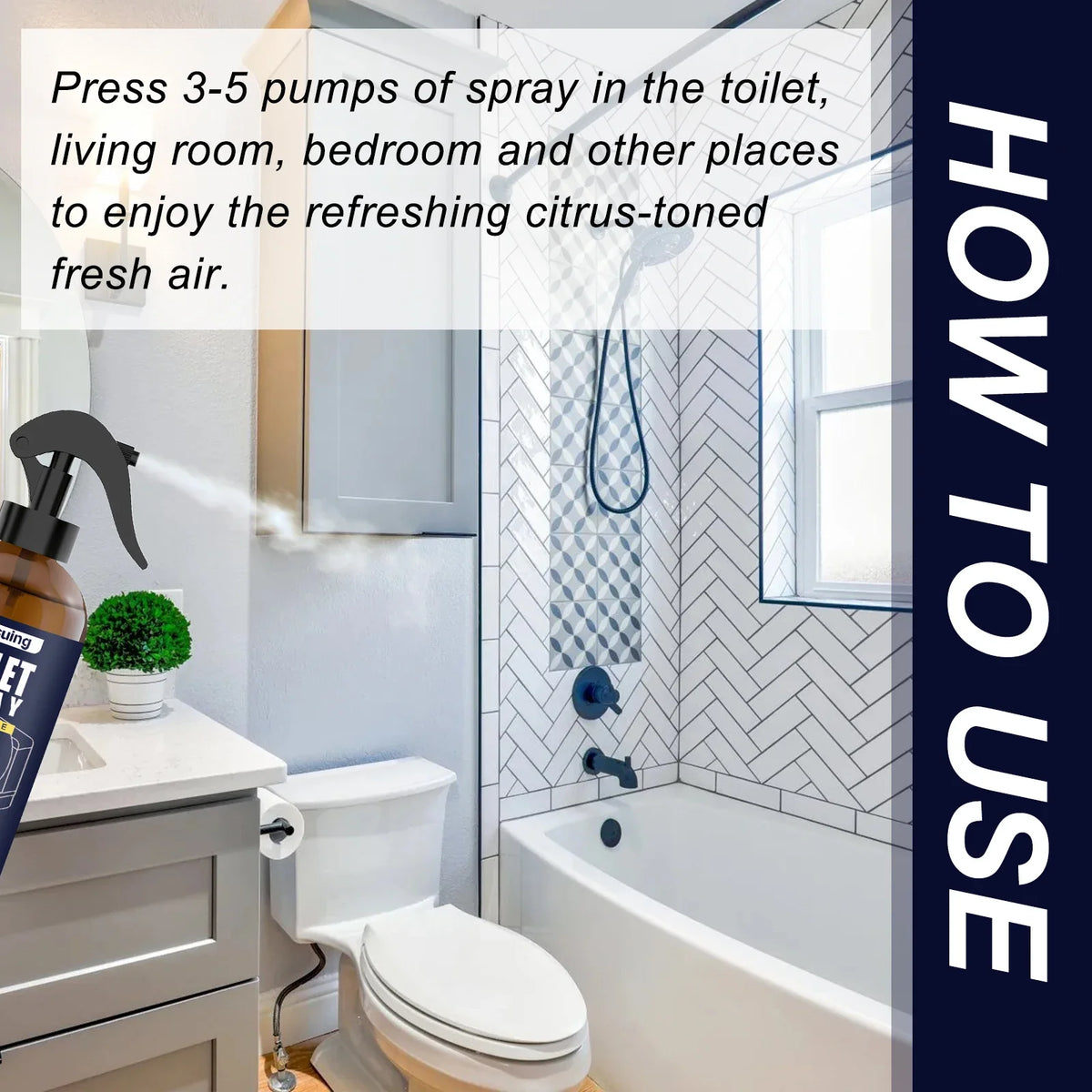 Bergamot Bathroom Deodorizer Spray
