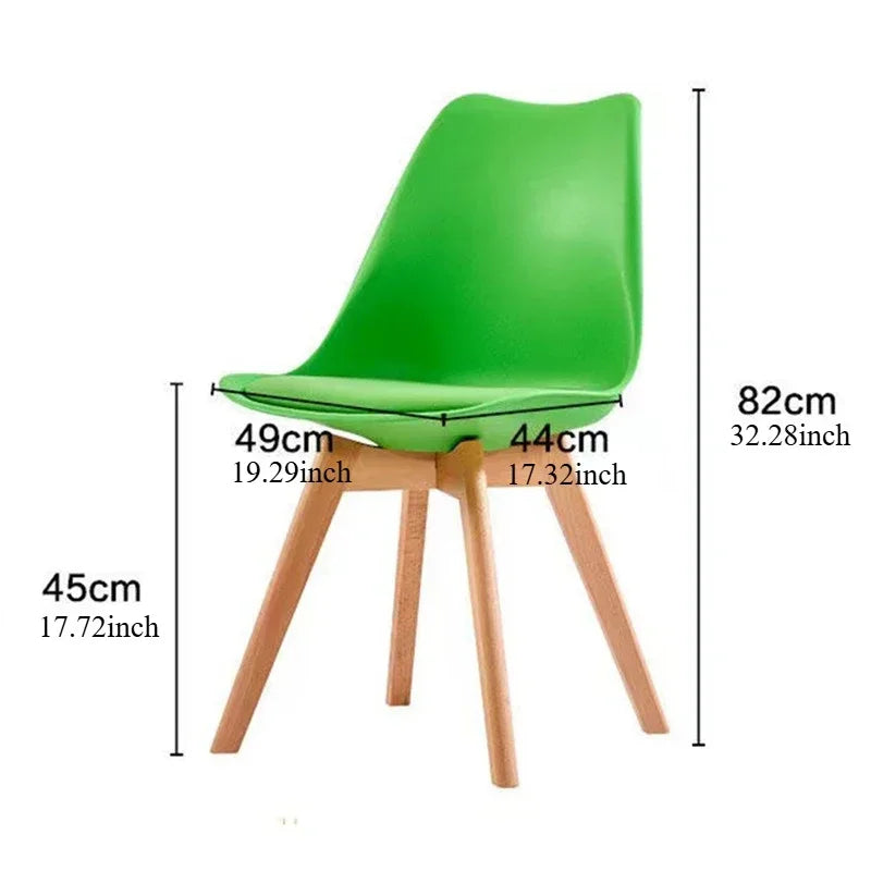 Modern Dining Chair Minimalist Nordic Backrest