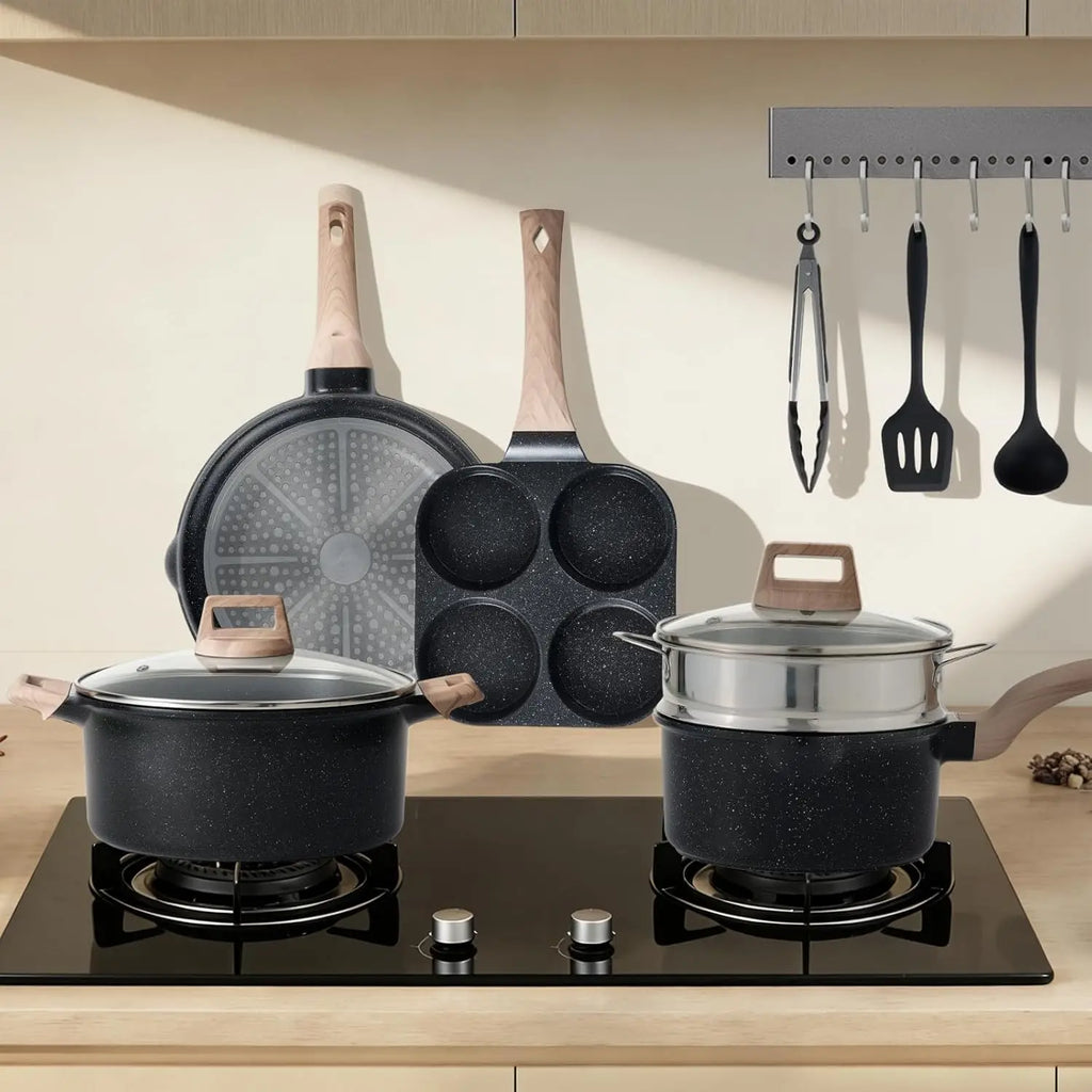 25-Piece Nonstick Cookware Set, Induction Compatible