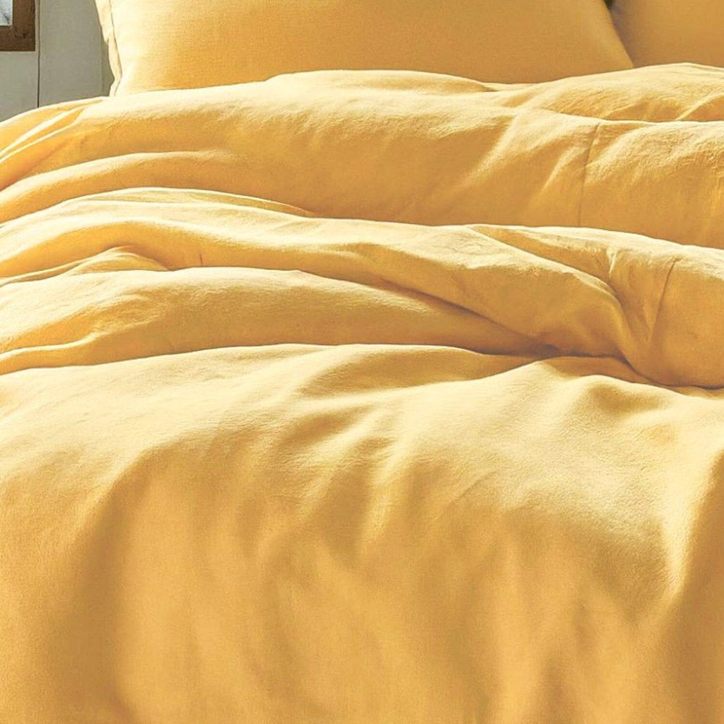 Tache Microfiber Sunny Yellow Bed Sheet Set