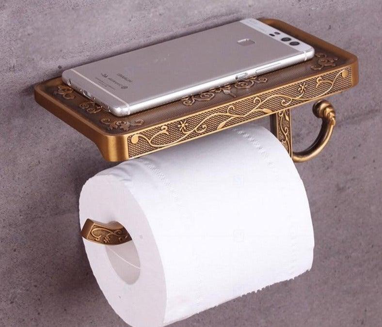 Antique Brass Toilet Paper Holder