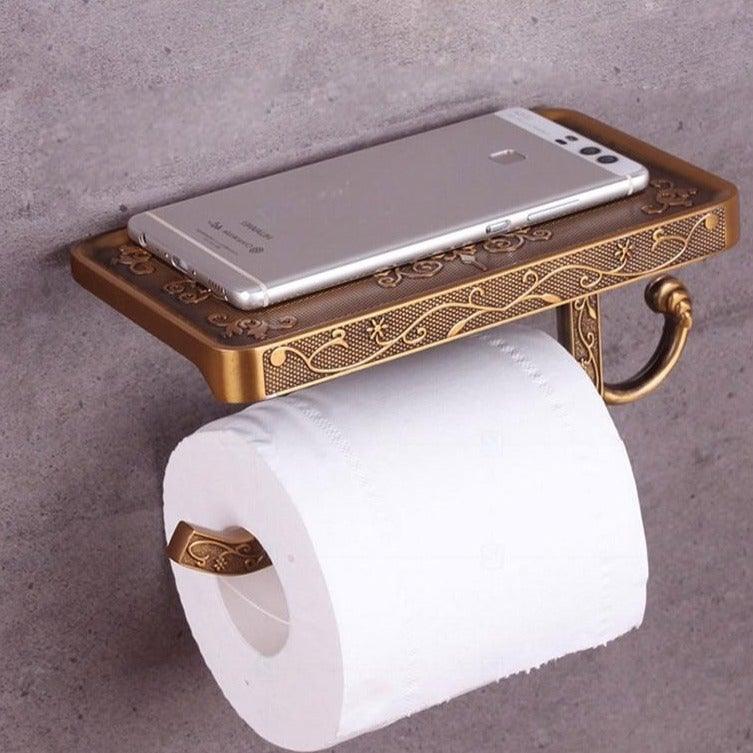 Antique Brass Toilet Paper Holder