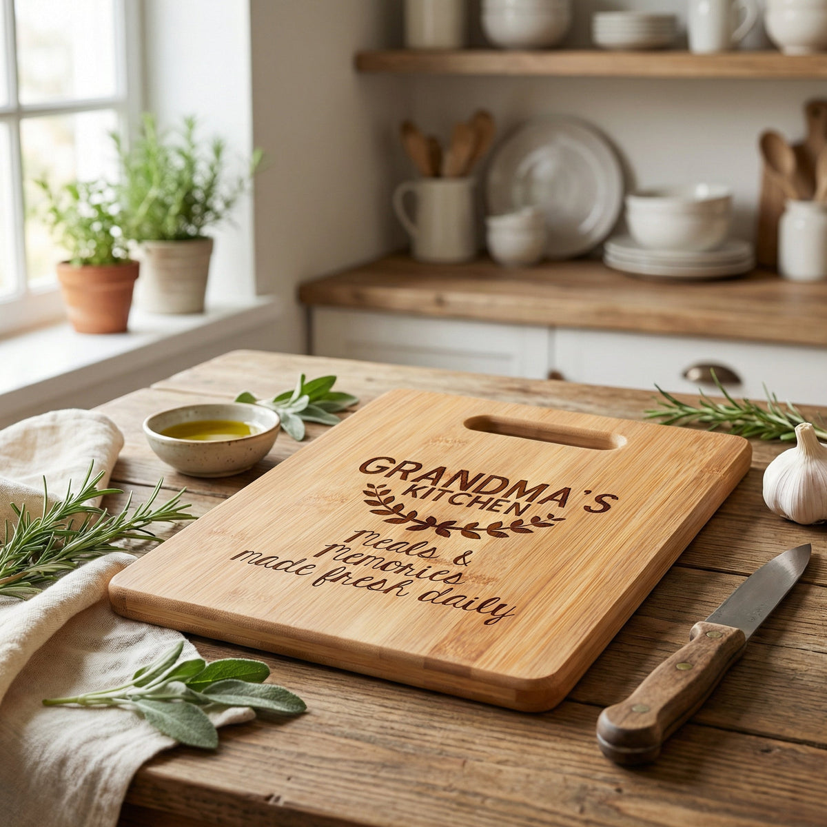 Grandma's Kitchen Cutting Board - Personalized