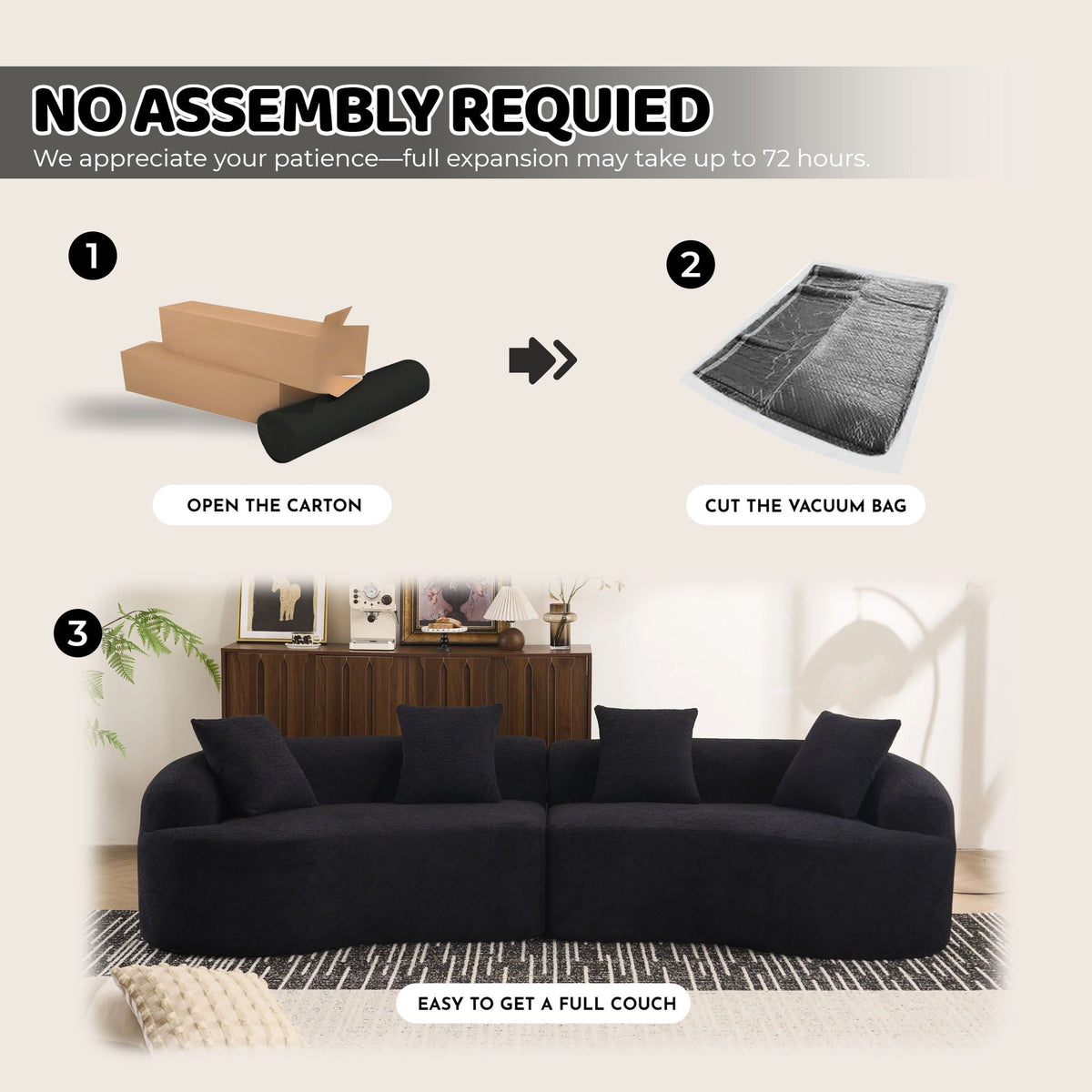 4 Seater Sofa w/ sleeper