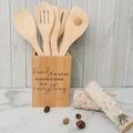 Bamboo Kitchen Utensil Holder
