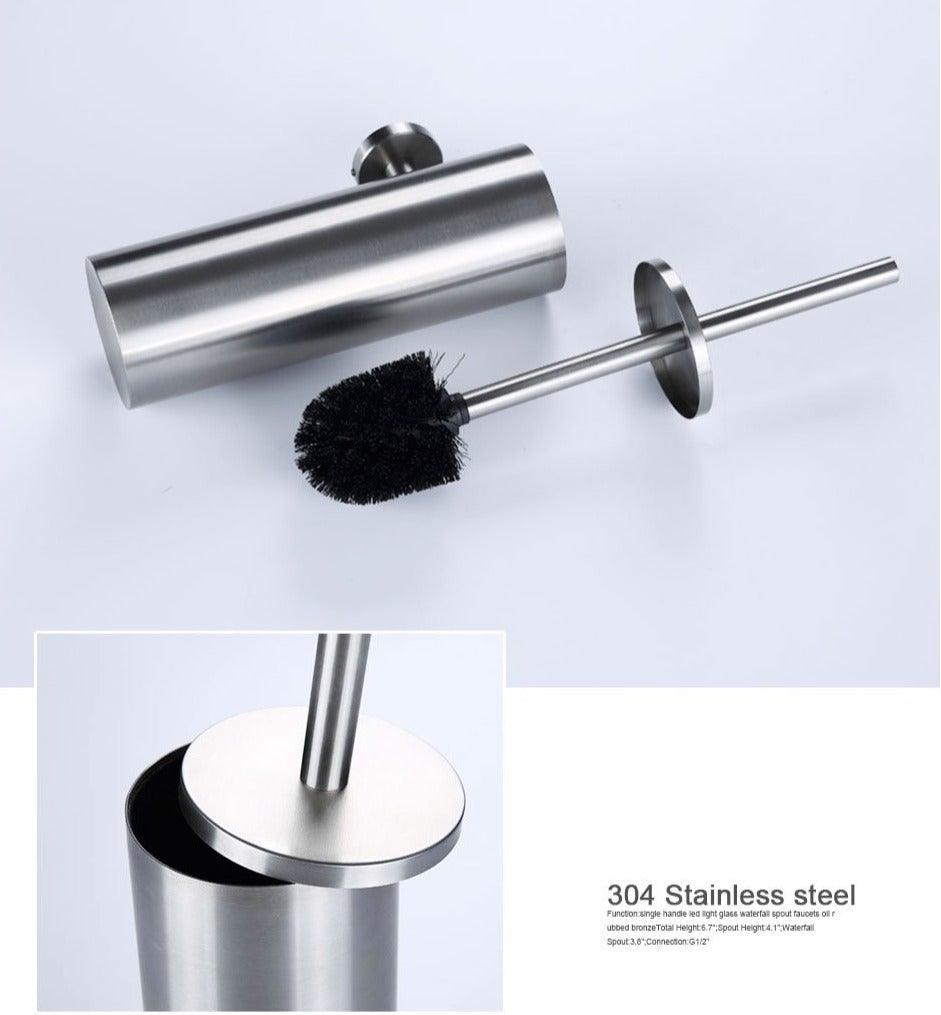 Toilet Brush Holder Matt Black  Stainless Steel