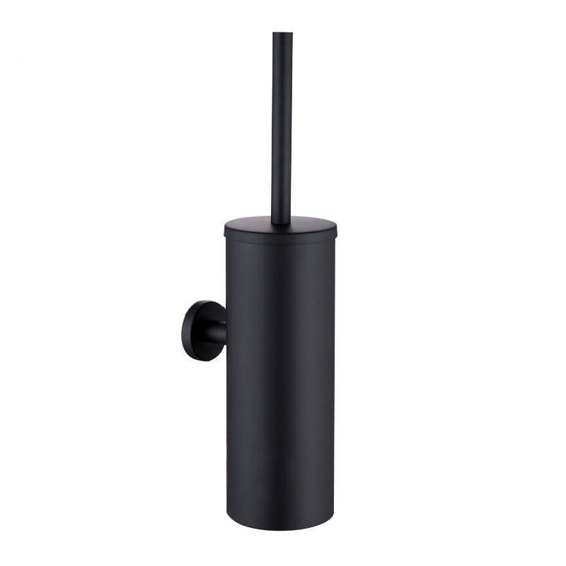 Toilet Brush Holder Matt Black  Stainless Steel