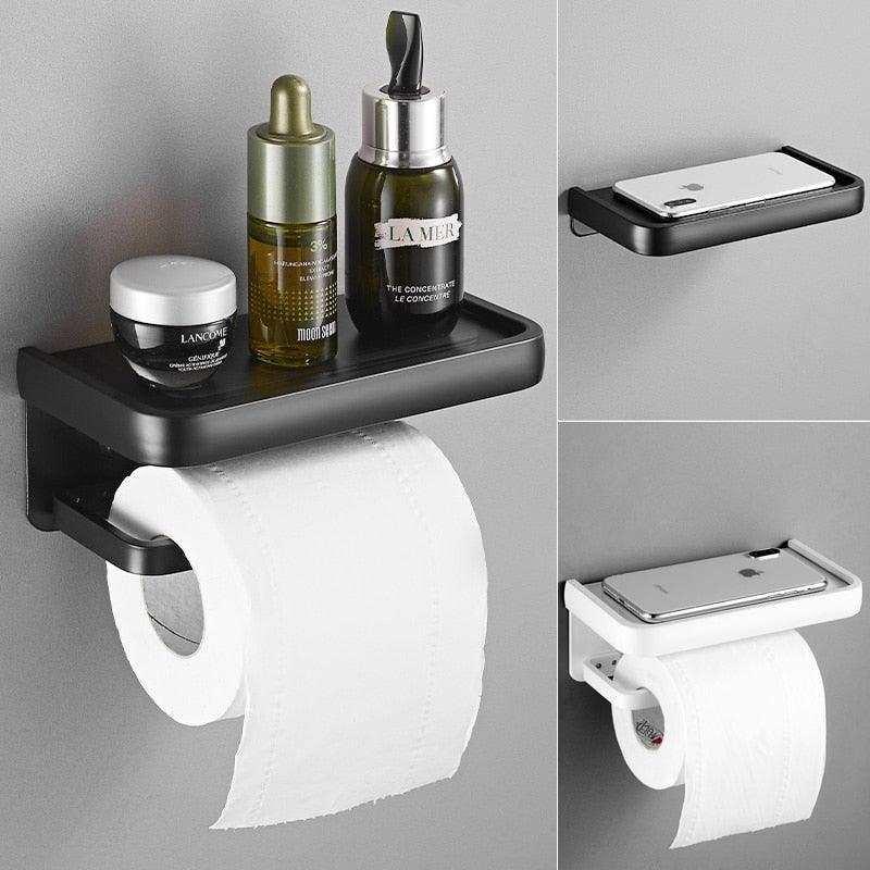 Black Stainless Steel Toilet Paper Holder