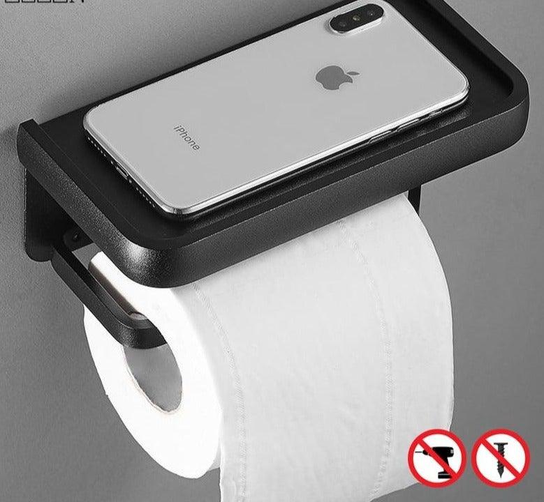 Black Stainless Steel Toilet Paper Holder