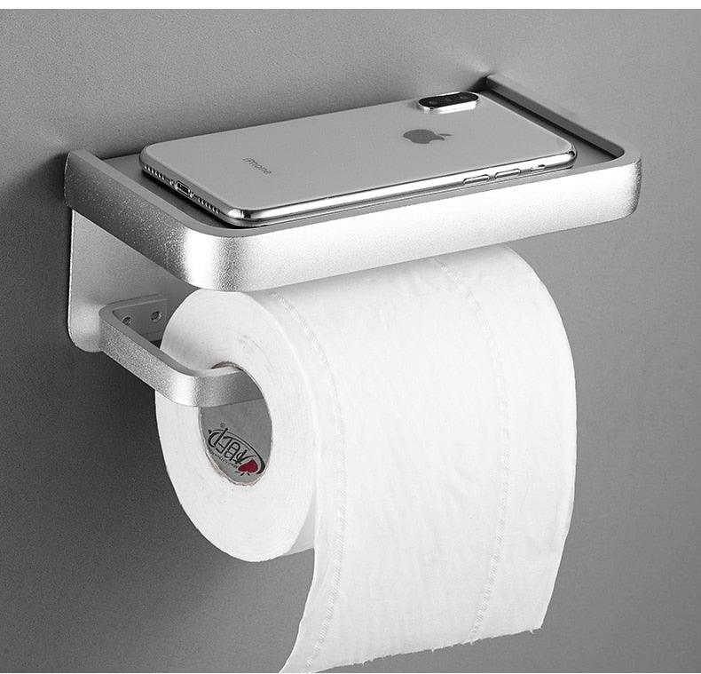 Black Stainless Steel Toilet Paper Holder