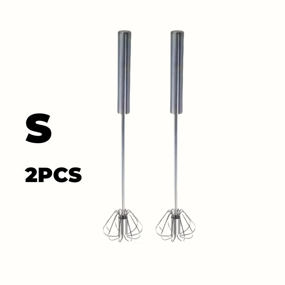 Stainless Steel Egg Beater Durable Semi-Automatic
